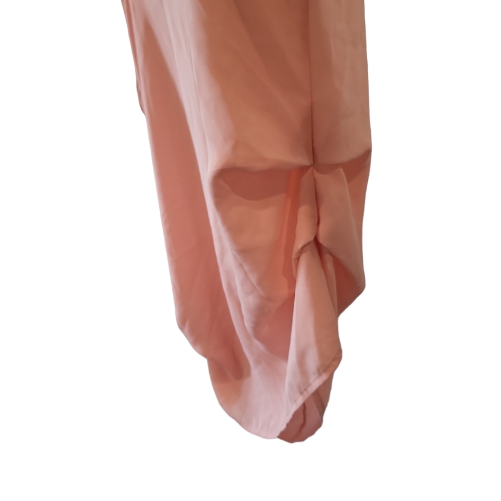 Papaya pink tank top halter neck square neckline flirty fun summer - Picture 7 of 10